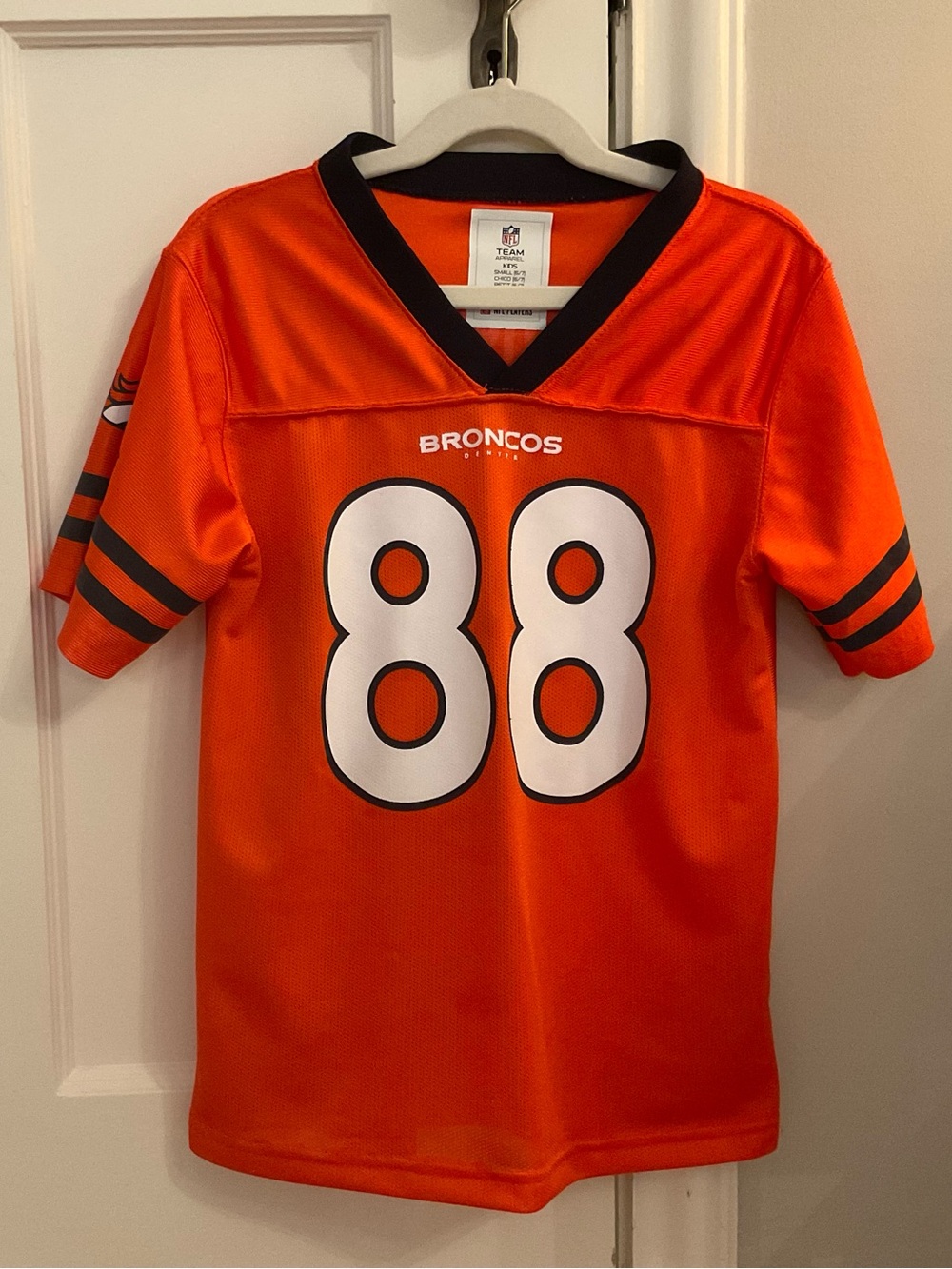 Kids' #88 Orange Broncos Jersey